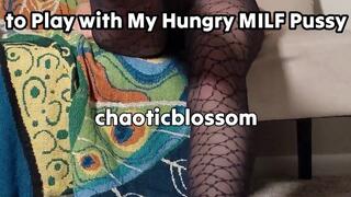 Ripping My Nylon Pantyhose to Play with My Hungry MILF Pussy