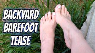Backyard BareFoot Tease