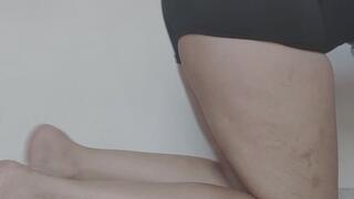 Wet fart burst in short shorts!