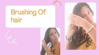 brushing of hair