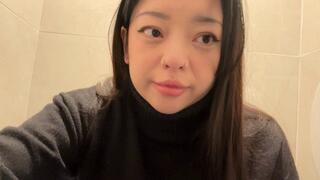 Constipated On A Public Toilet