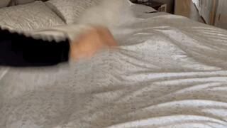 MP4 HD Lora Croft Uncovered Strapped in Bondage to Bed n Pussy Fucked she likes it Part2