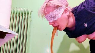 Puke fetish - Me puking in the kitchen