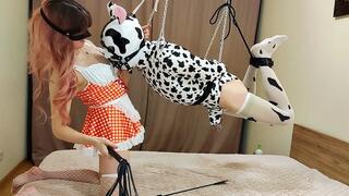 This flying cow needs to be milked