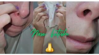 Blowing, cleaning and spying my nose