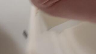 Putting an eye glasses cleaner bottle up my ass