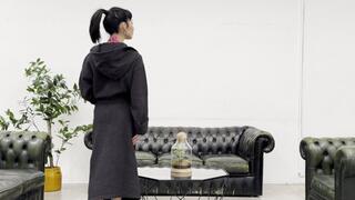 Mayla tries some sexy poses wearing her micro-bikini