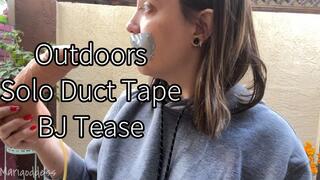 Outdoors Solo Duct Tape BJ Tease