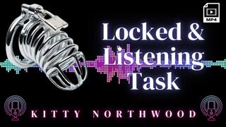 Cum In Chastity with my Locked and Listening British Audio Task