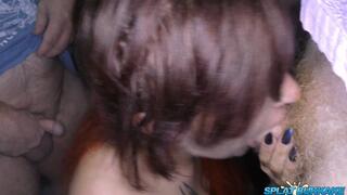 Alexxavice takes more bukkake party facials