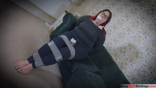 Lacey - Attack of The Bondage Rabbits HD ( Toys , Tape Gagged , Tape Bondage , Stuffed Toys , OTM Gag , Glasses , BBW Bondage )