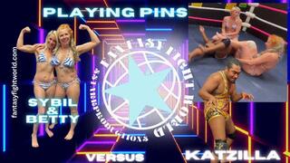 FFGMIX Playing Pins Betty and Sybil vs Katzilla mp4