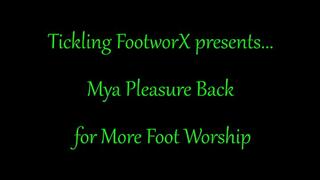 Mya Pleasure Back for More Foot Worship