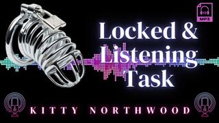 Cum In Chastity with this Locked and Listening British Audio Task