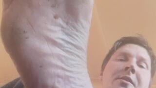 I'm your master look at my dirty feet