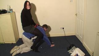 Ariana Rides The Pony Boy