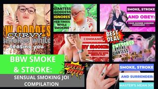 Curvy Sole Goddess - BBW Smoke & Stroke: Sensual Smoking JOI Compilation
