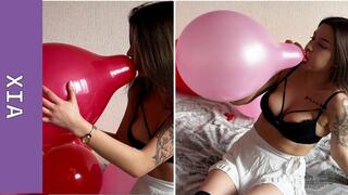 Red & Pink School Girl