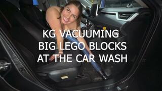 VACUUMING BIG LEGO BLOCKS AT THE CAR WASH