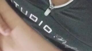 Blindfold masturbation