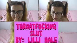 Throat fucking slut