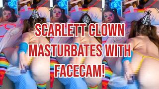 Scarlett Clown Masturbates with Facecam
