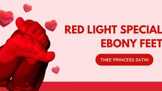 Red Light Special Ebony Foot Domination
