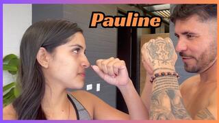 Beautiful Athletic 23 year old track and field star takes on 37 year old man to begin her wrestling career