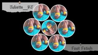 Juliette_RJ Self Feet Care on a Hot Summer Day FOR MOBILE DEVICES USERS - FOOT FETISH - TOE SPREADING - DANGLING