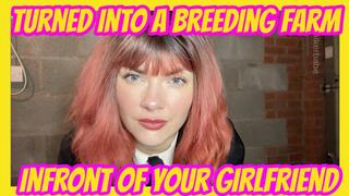 Turned into a breeding farm infront of your girlfriend