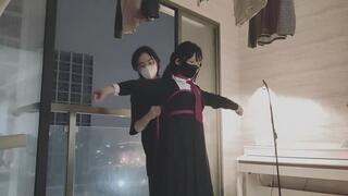 Taking the elevator, the rooftop is exposed