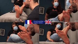 Hashtag threat - Humiliated by an influencer's stinking feet 720p - FOOT FETISH - FOOT GAGGING - FOOT SMELLING - SMELL FETISH - HUMILIATION - FOOT WORSHIP
