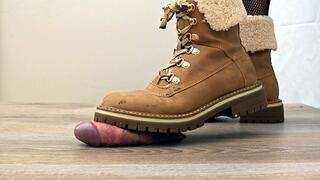 Winter Boots Cock Crush (Full HD)