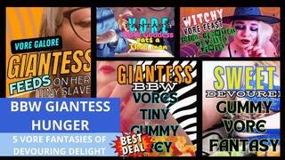 Curvy Sole Goddess: BBW Giantess Hunger - 5 Vore Fantasies of Devouring Delight