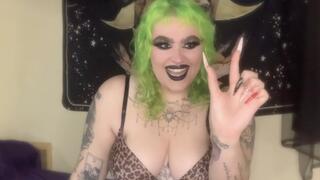 SPH from a busty goth goddess