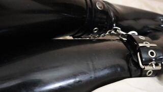 Blindfolded Horny Rubberdoll Enjoys Restraints, Impact, and Remote-Controlled Vibrator
