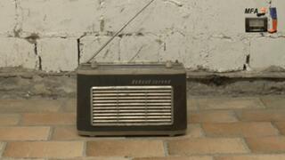 Transistor Radio under my strong Wellies 2