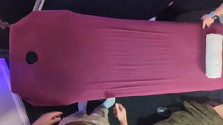 Masseuse Get Aroused Whilst Talking About Nudist Beaches (Birds Eye Angle)