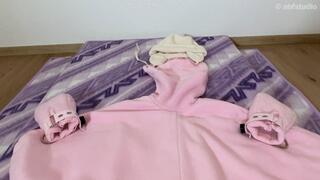 Fleece bitchsuit slave