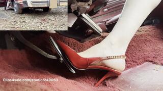 A little fun with red heels on my old ford!