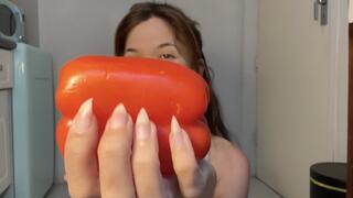 Nail Goddess scratching you during sex with natural nails