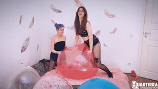 Q1017 Big balloons StraPop fucking and popping - 1080p