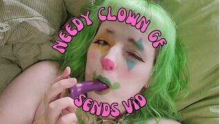 Needy Clown GF Sends You Horny Video while You're at Work