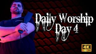 KingMarti : Daily Worship Day Four - Cum Eating Instruction CEI - 4k UHD