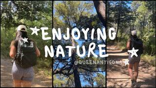 Warming up with a walk in nature