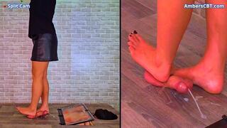 Trample Disco 1: Cum Under My Bare Feet As I Dance On Your Cock & Balls - Split Cam - A136SPLIT