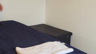 Brunette Bombshell Daisy Wears Sexy Lingerie for This Massage (Second Angle)