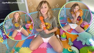 First Time Magic in My Nappies || ABDL || Diapered Charlie McGee Discovers Her Princess Parts!