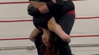 Woman gets piledriver multiple times