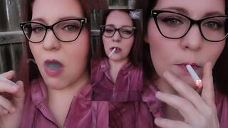 Smoking at Sunset with Scarlett